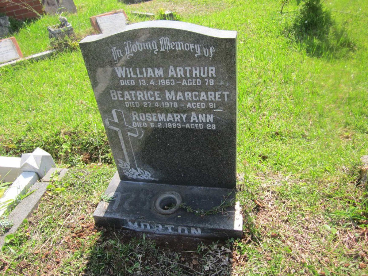 HORTON William Arthur -1963 &amp; Beatrice Margaret 1978  :: HORTON  Rosemary Ann  -1983
