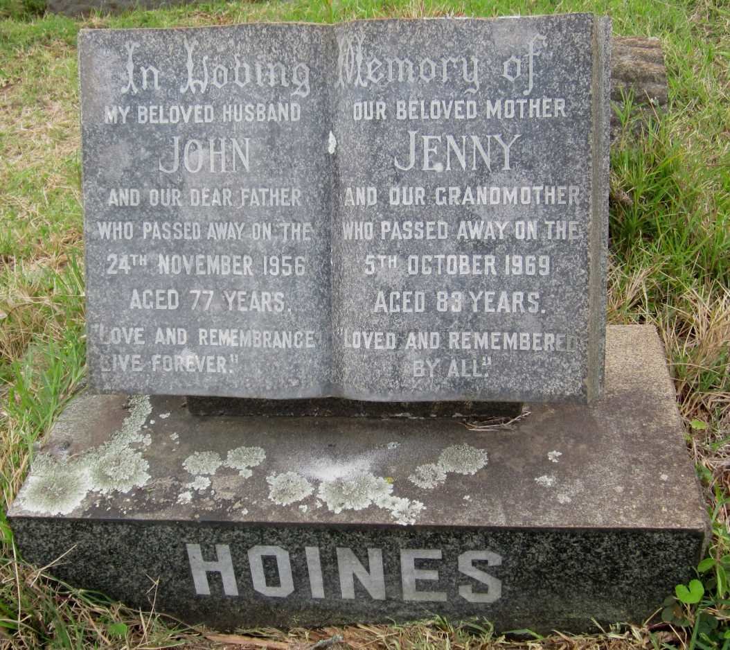 HOINES John -1956 &amp; Jenny -1969