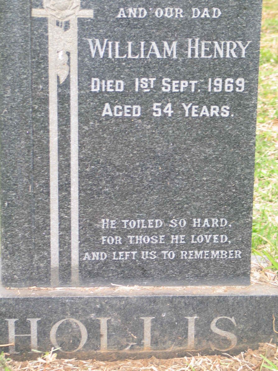 HOLLIS William Henry -1969