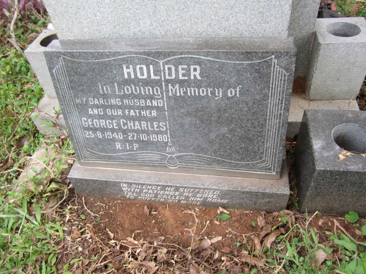 HOLDER George Charles 1940-1980