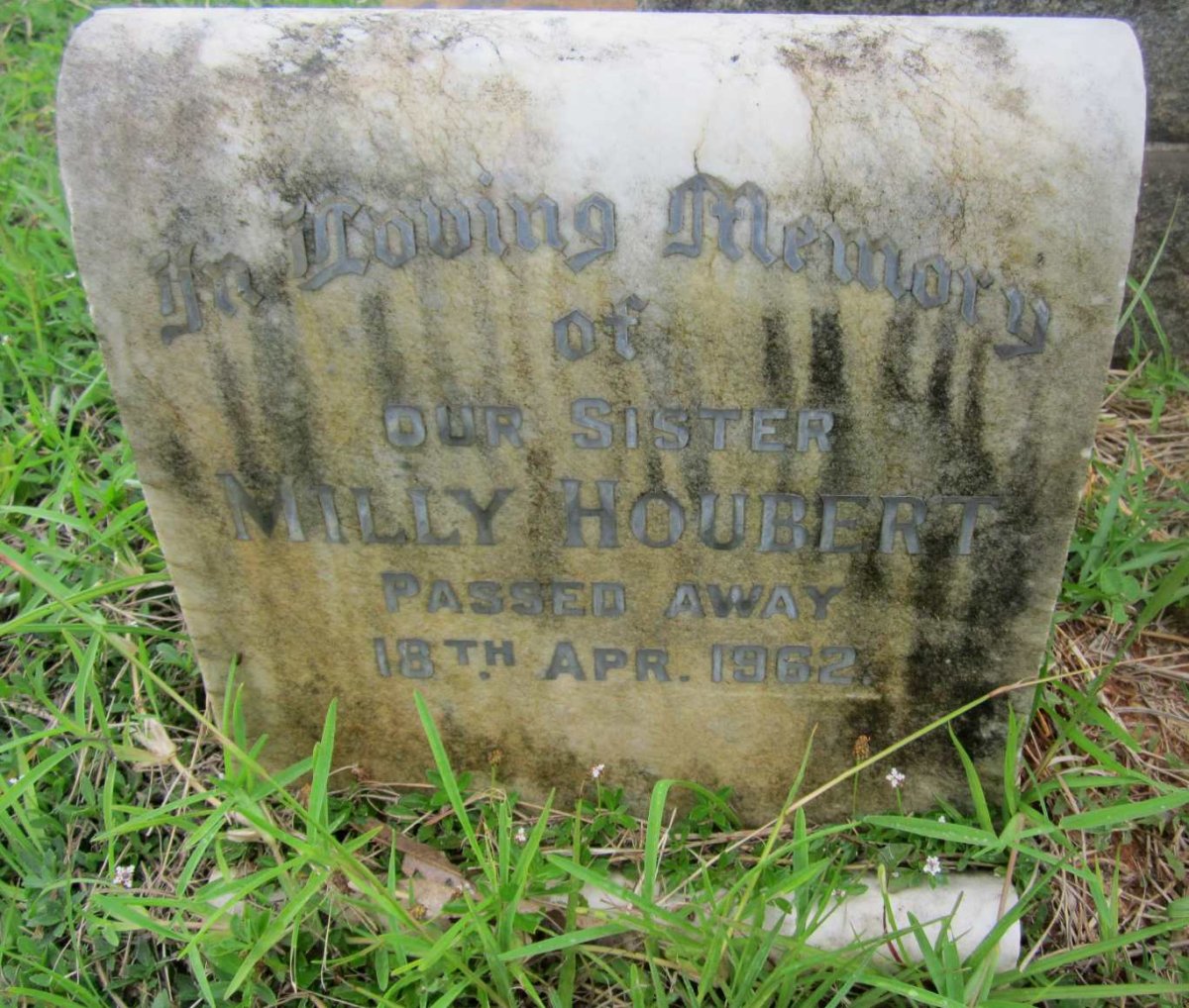 HOUBERT Amelia Harriet -1962