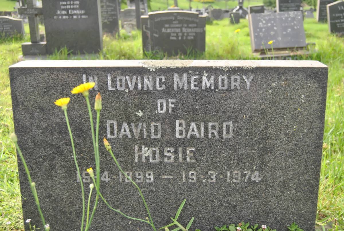 HOSIE David Baird 1899-1974