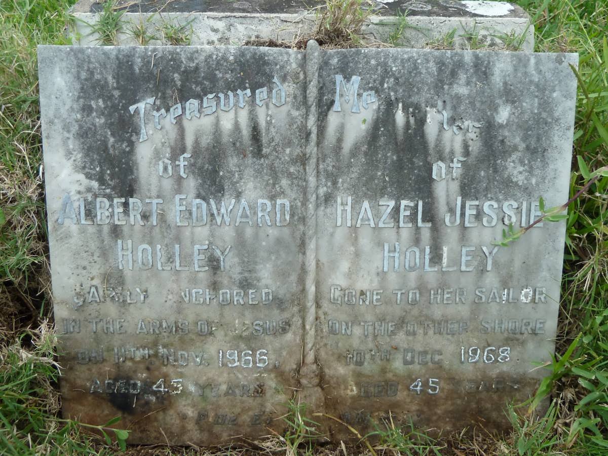 HOLLEY Albert Edward -1966 &amp; Hazel Jessie -1968
