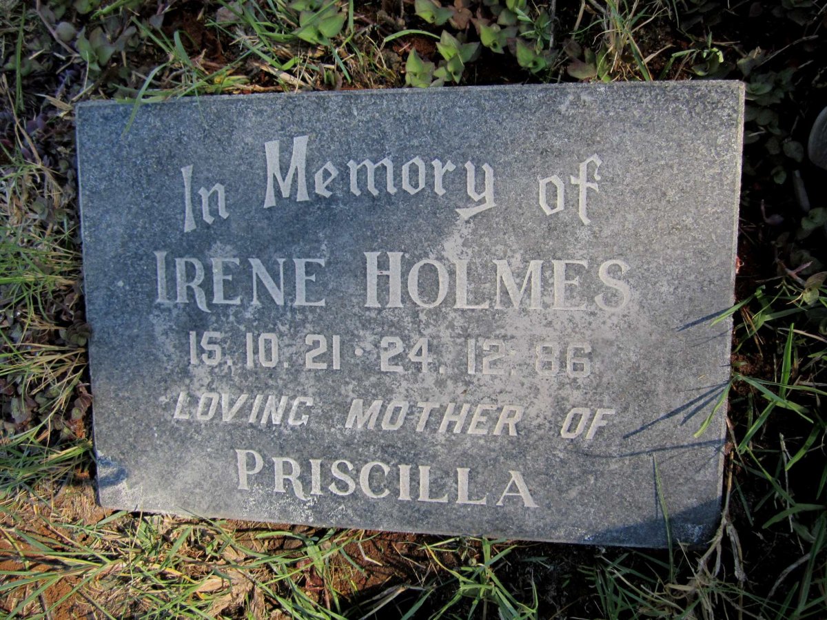 HOLMES Irene 1921-1986