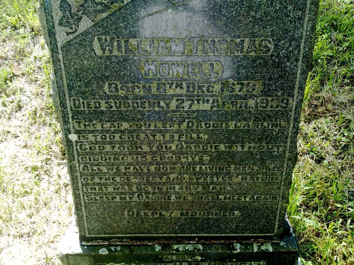 HOWELL William Thomas 1878-1939