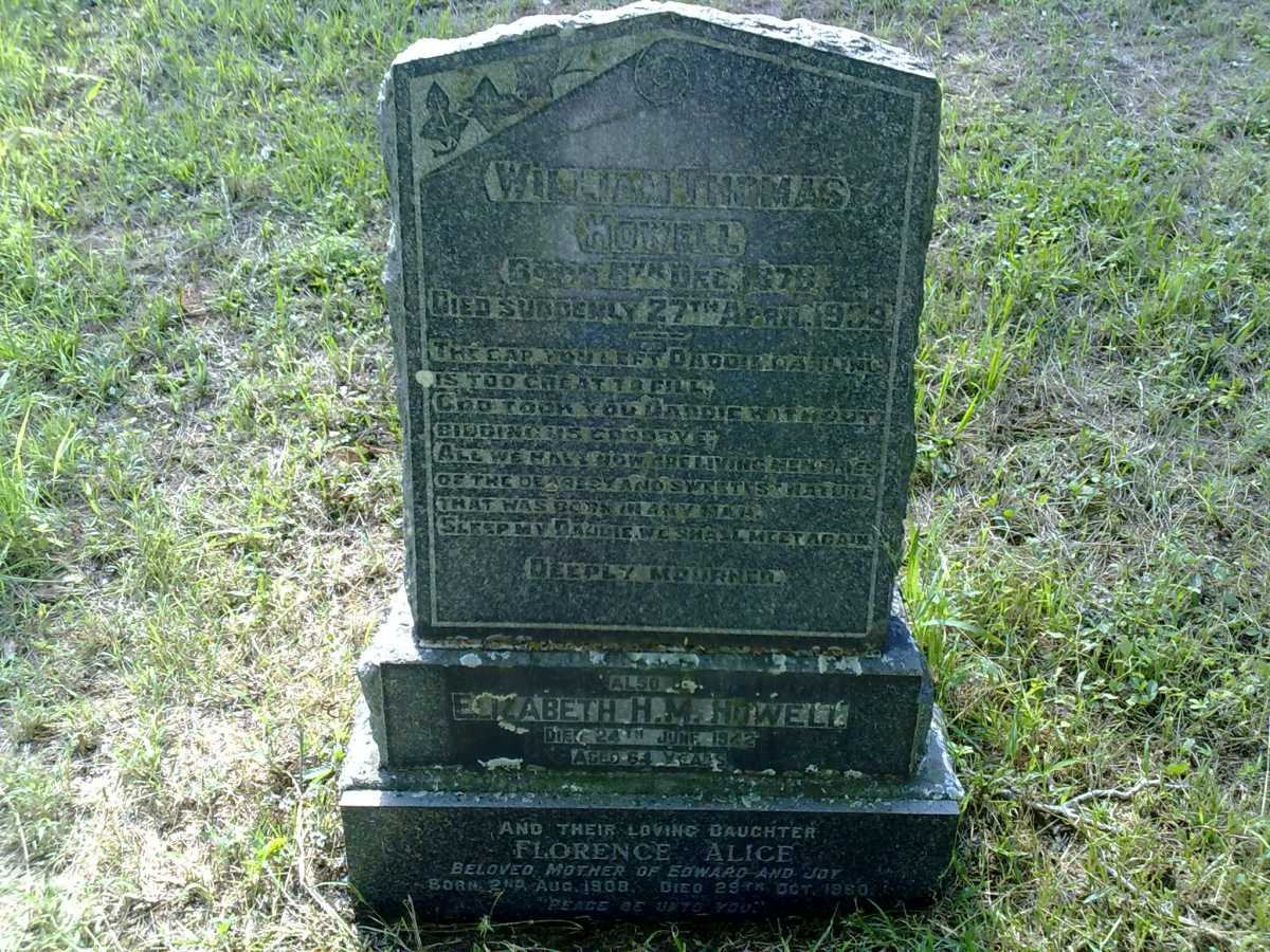 HOWELL William Thomas 1878-1939