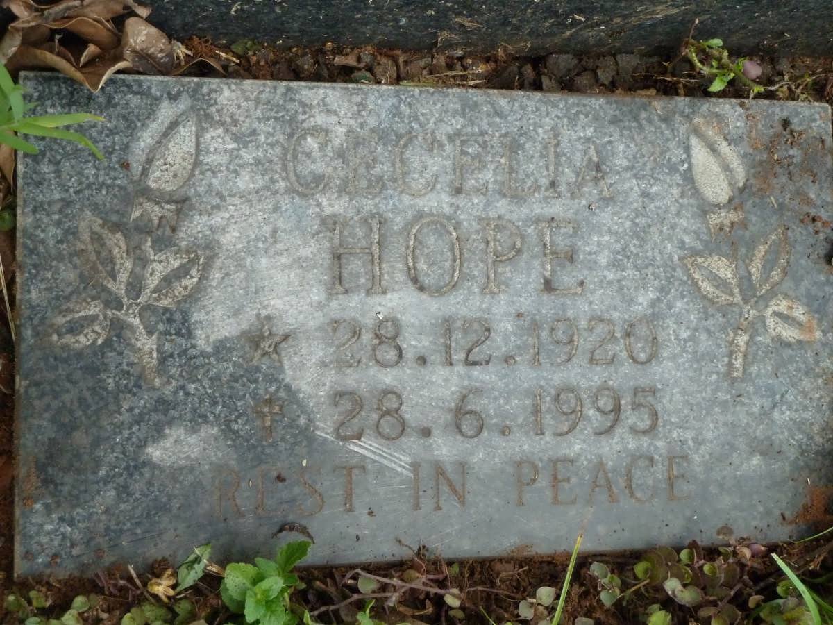 HOPE Cecelia 1920-1995