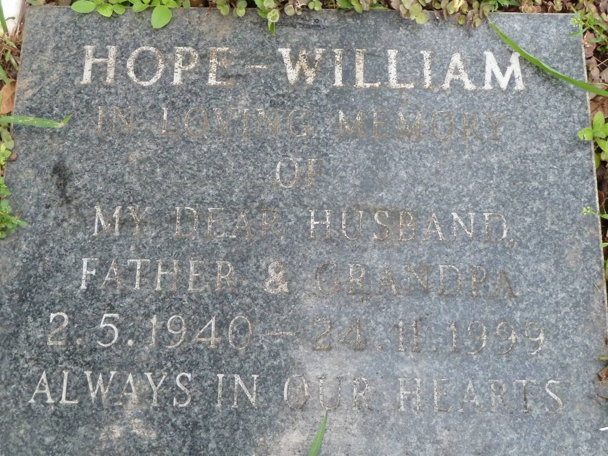 HOPE William 1940-1999