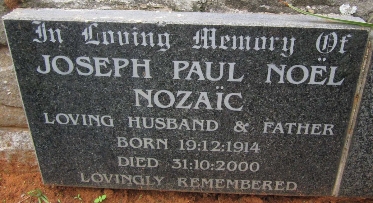 NOZAIC Joseph Paul Noel 1914-2000