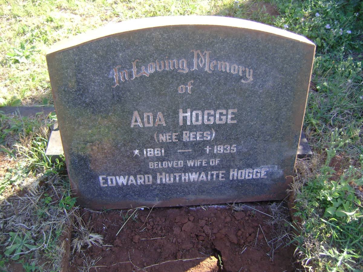 HOGGE Ada nee REES 1861-1935