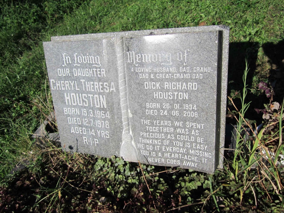HOUSTON Dick Richard 1934-2008 :: HOUSTON Cheryl Theresa 1964-1978