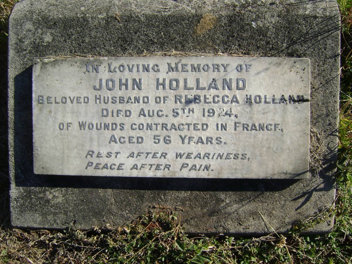 HOLLAND John -1924