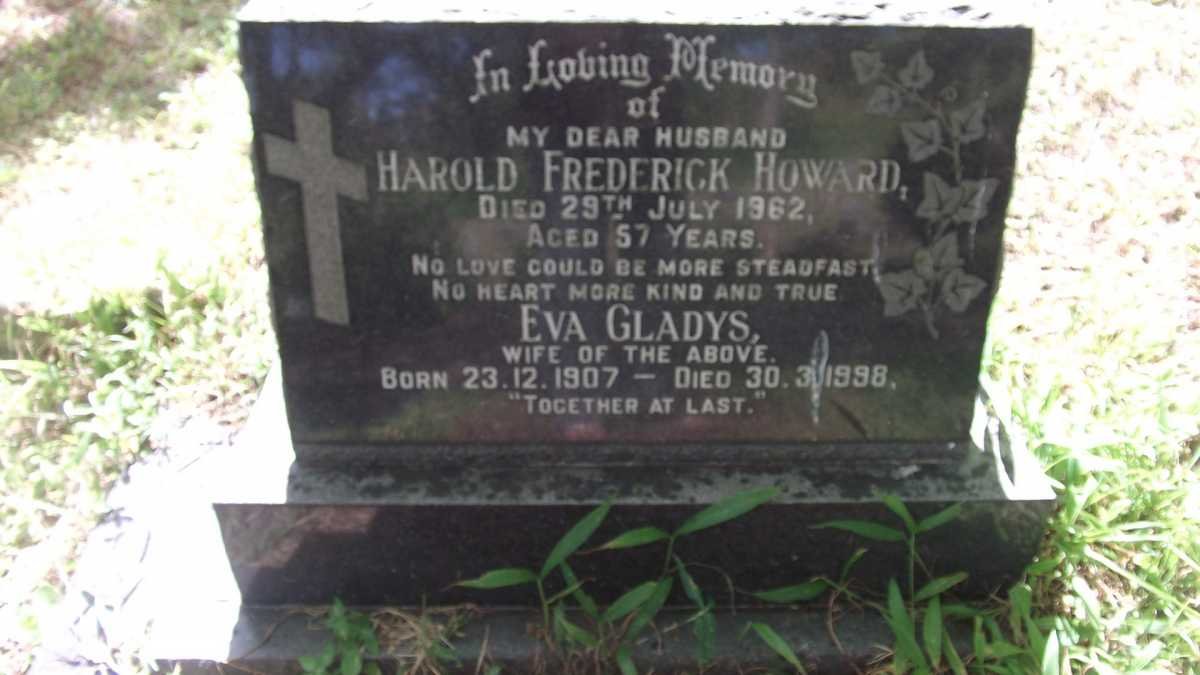 HOWARD Harold Frederick -1962 &amp; Eva Gladys 1907-1998