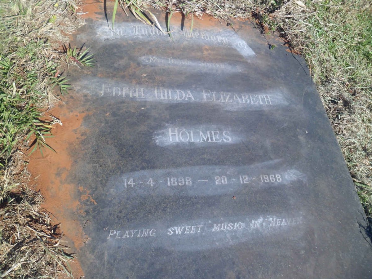HOLMES Edith Hilda Elizabeth 1898-1968