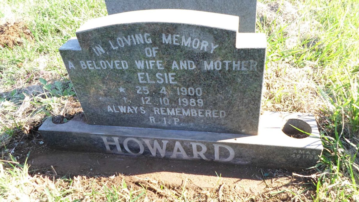HOWARD Elsie 1900-1989