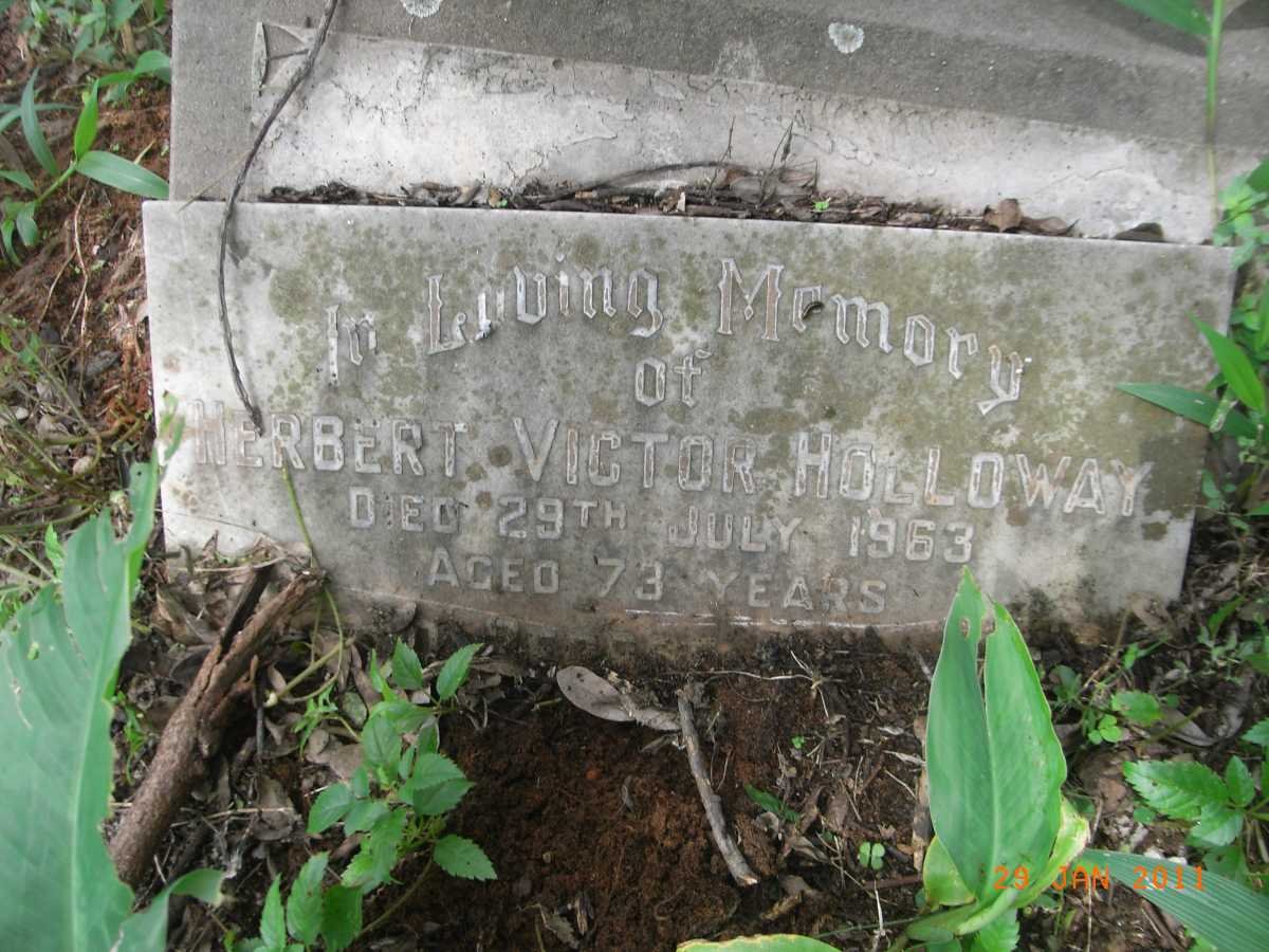 HOLLOWAY Herbert Victor -1963