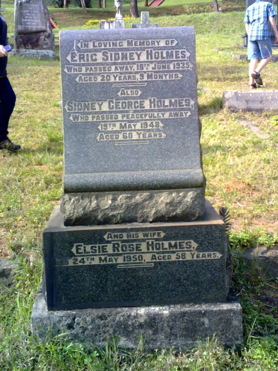 HOLMES Sidney George -1948 &amp; Elsie Rose -1950 :: HOLMES Eric Sidney -1935