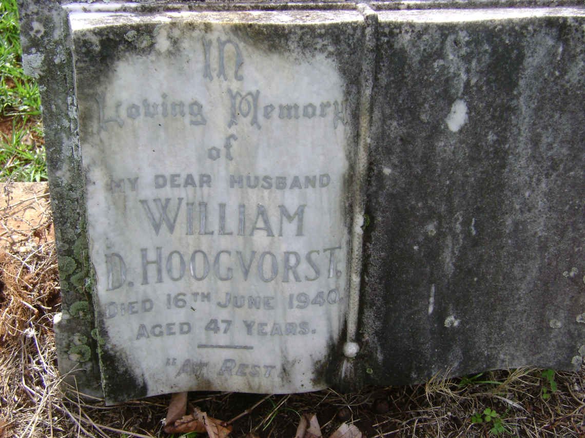 HOOGVORST William D. -1940