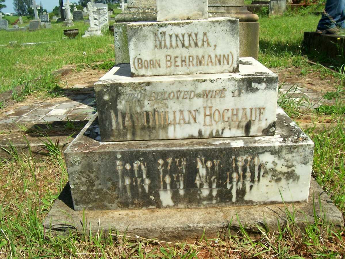 HOCHAUF Minna nee BEHRMANN 1870-1912