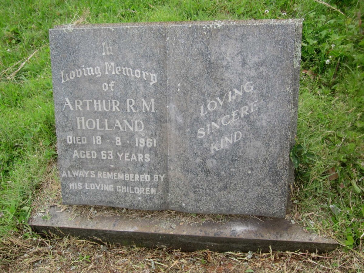 HOLLAND Arthur R.M. -1961
