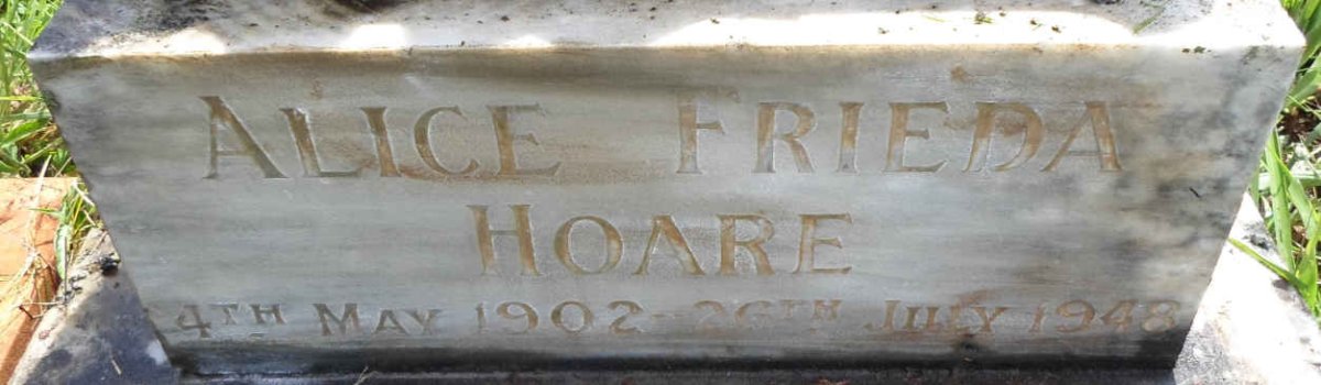 HOARE Alice Frieda 1902-1948