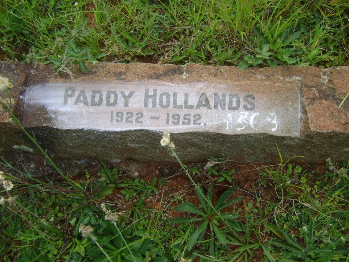 HOLLANDS Paddy 1922-1952