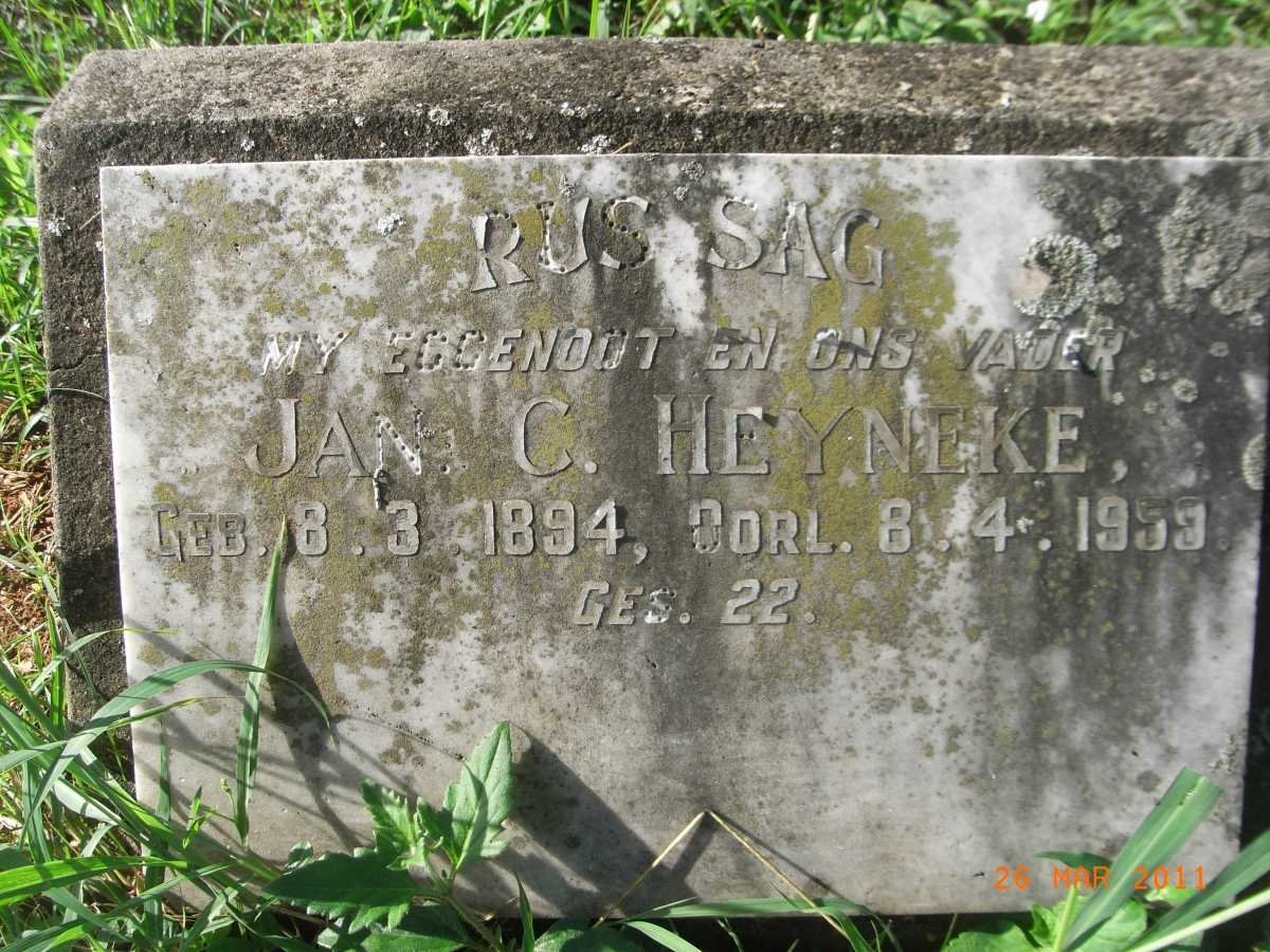 HEYNEKE Jan C. 1894-1959