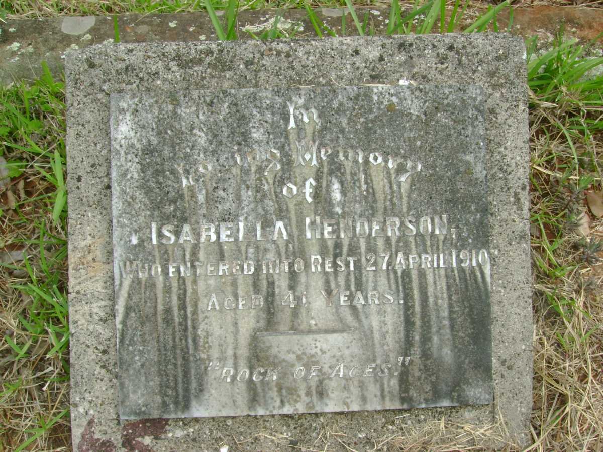 HENDERSON Isabella -1910