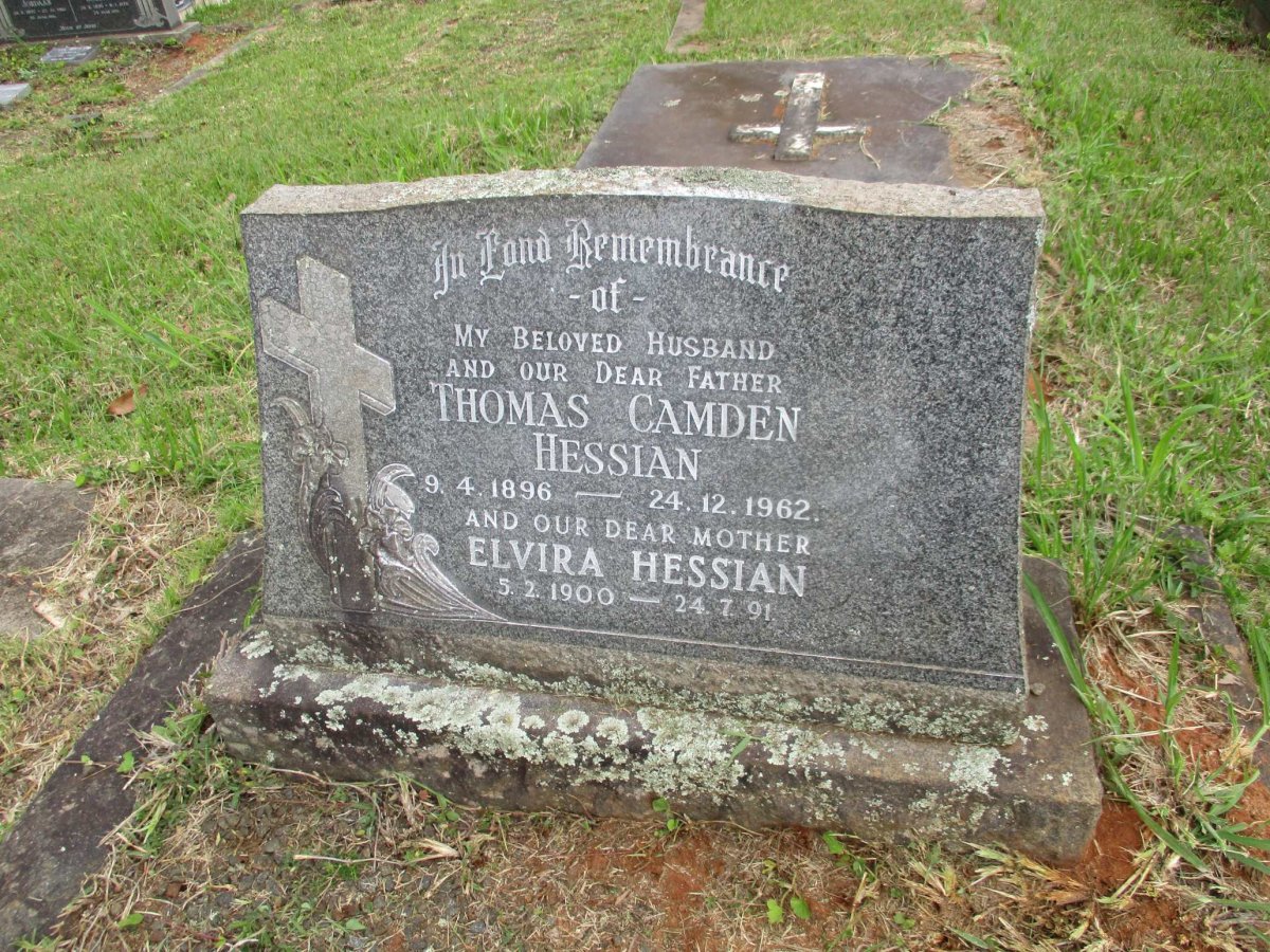 HESSIAN Thomas Camden 1896-1962 &amp; Elvira 1900-1991
