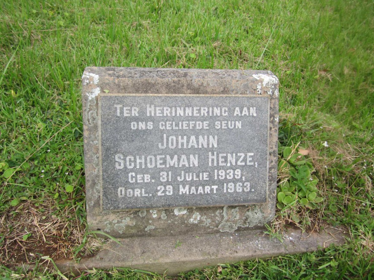 HENZE Johann Schoeman 1939-1963