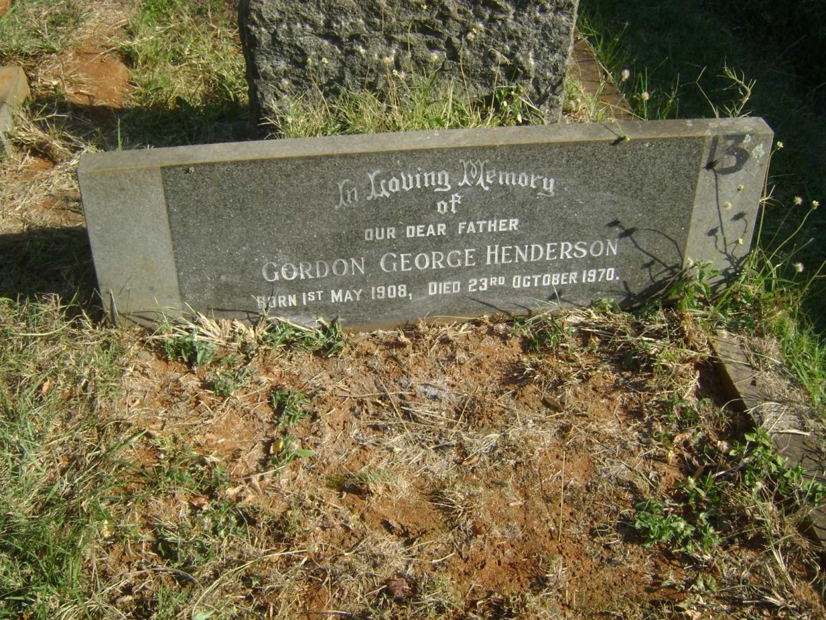 HENDERSON Gordon George 1908-1970