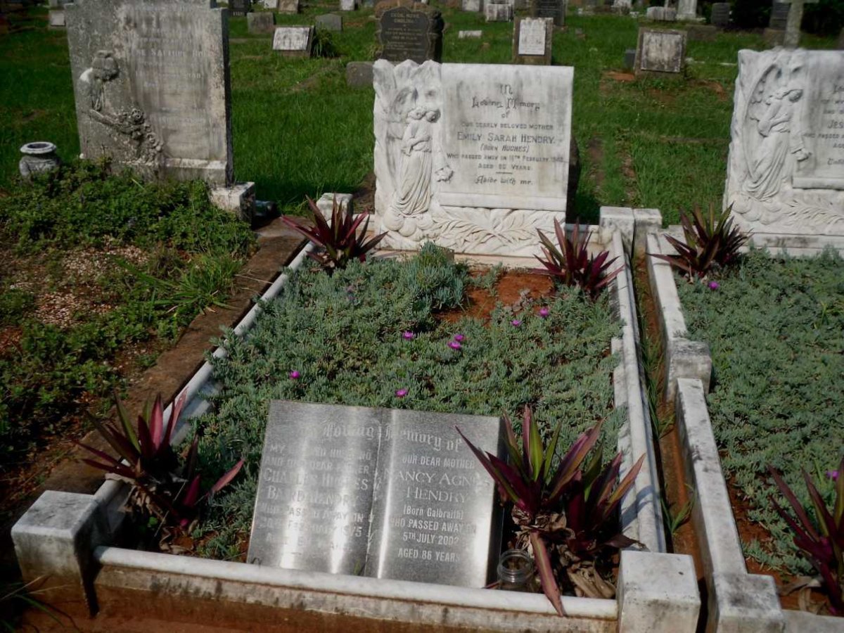 HENDRY Emily Sarah nee HUGHES -1943 :: HENDRY Charles Hughes Baird -1975 &amp; Nancy Agnes GALBRAITH -2002
