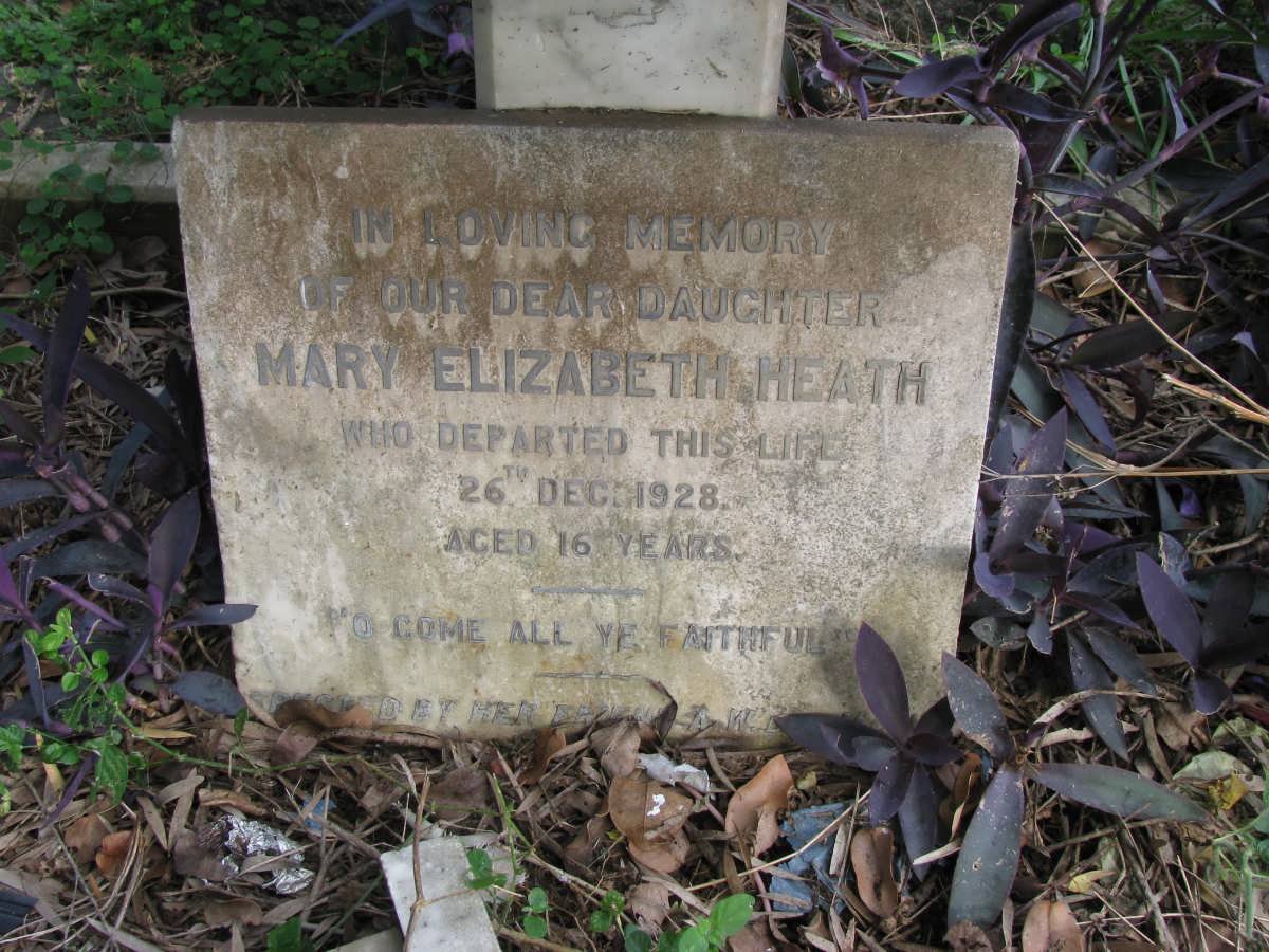 HEATH Joseph Edward -1951 &amp; Stoffelina Elizabeth -1973 :: Mary Elizabeth -1928
