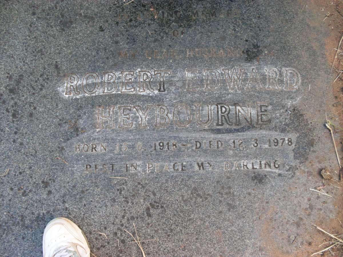 HEYBOURNE William H. -1944 &amp; Susannah MAREE -1937 :: HEYBOURNE Robert Edward 1918-1978