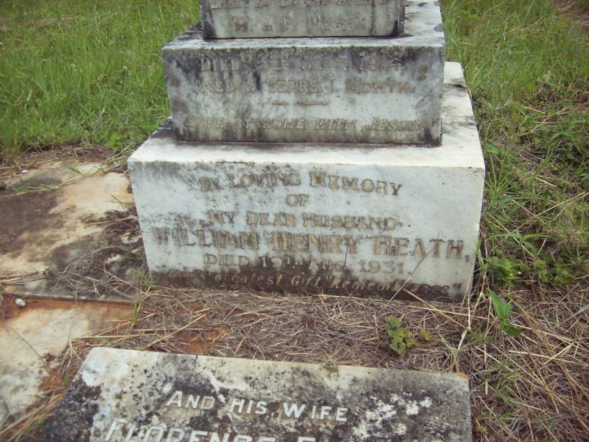 HEATH William Henry -1931 &amp; Florence Edith -1960 :: HEATH Olive Edith -1941 :: Hattie May -1914