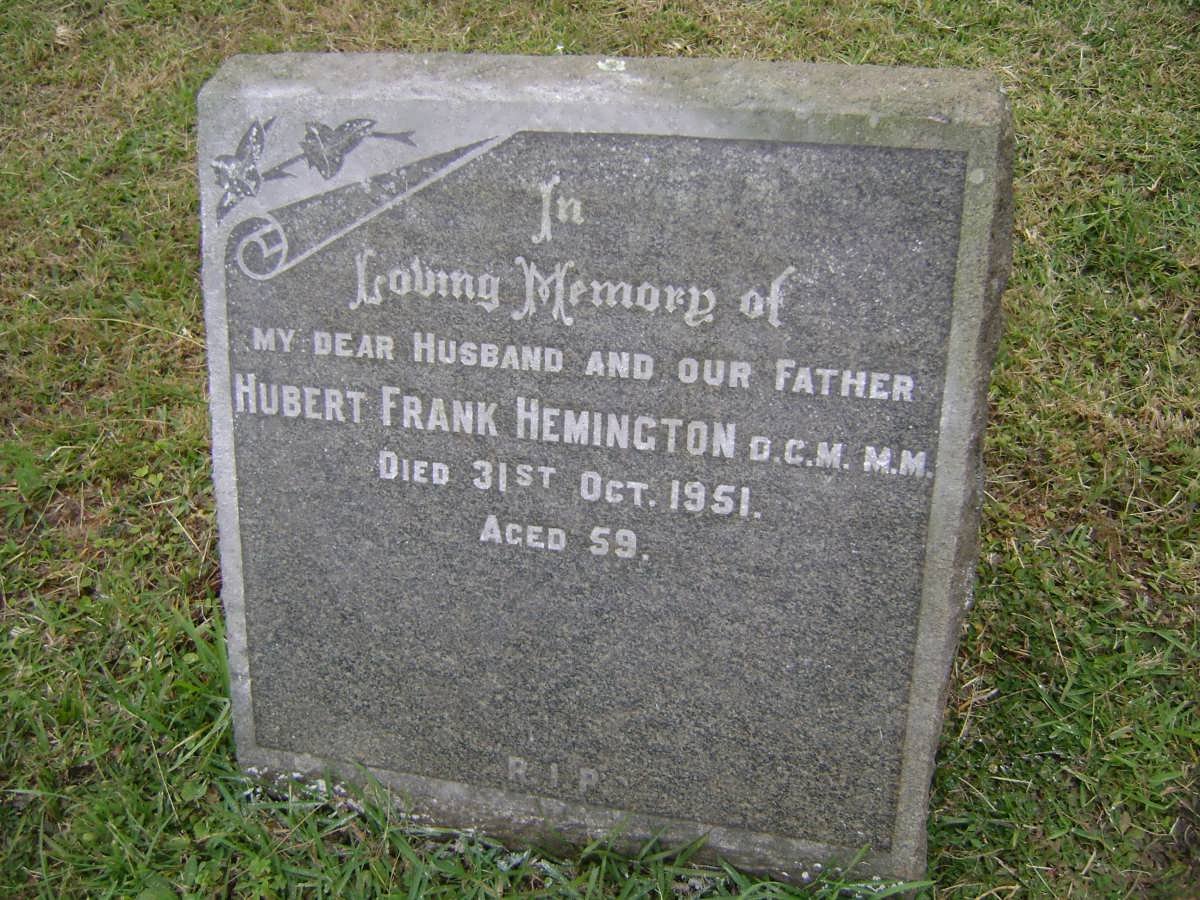 HEMINGTON Hubert Frank -1951
