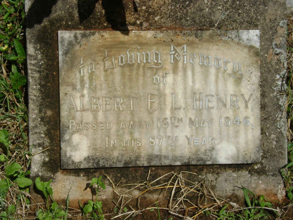 HENRY Albert E.L. -1946