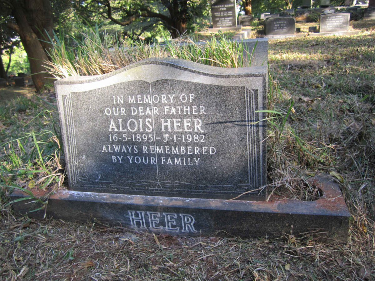 HEER Alois 1895-1982