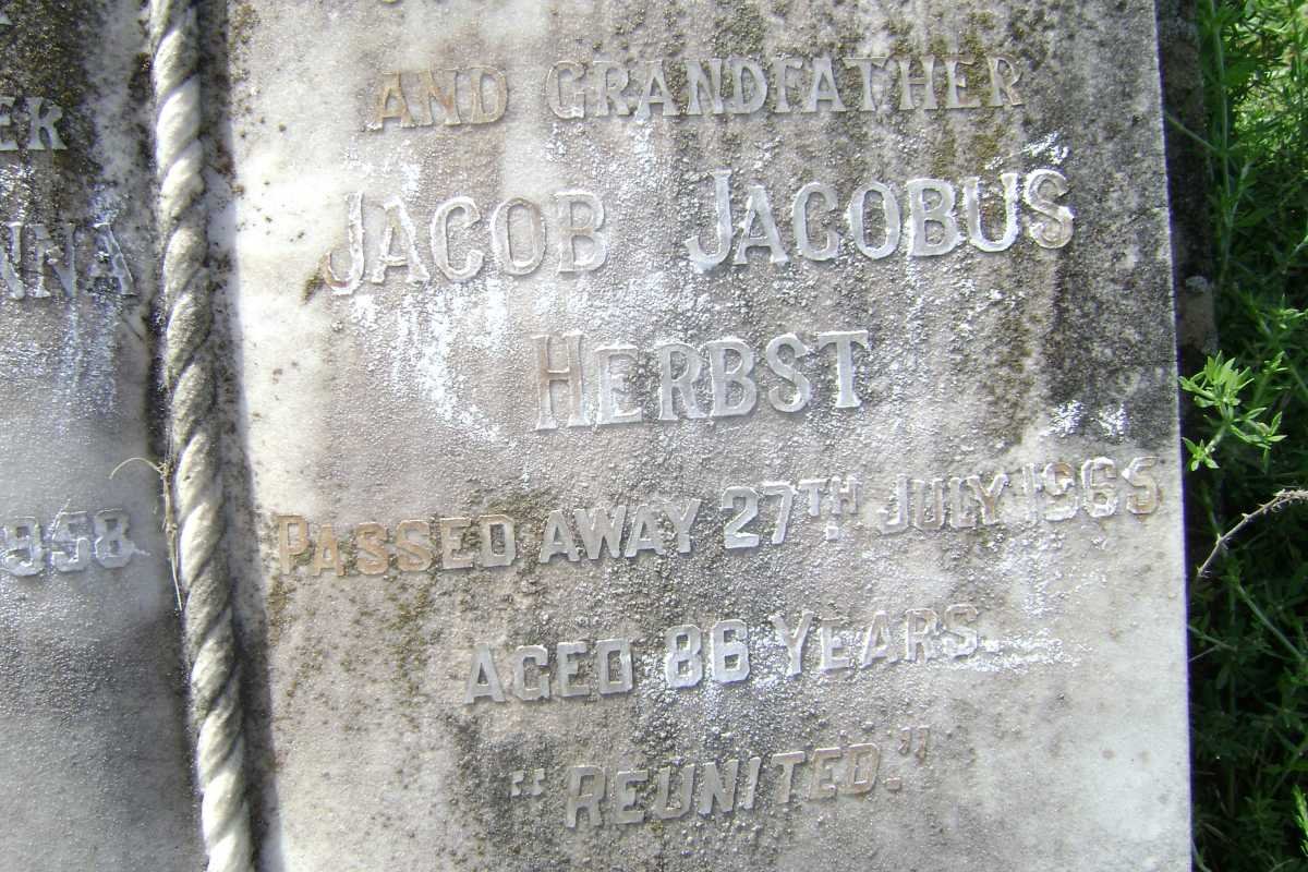 HERBST Jacob Jacobus -1965