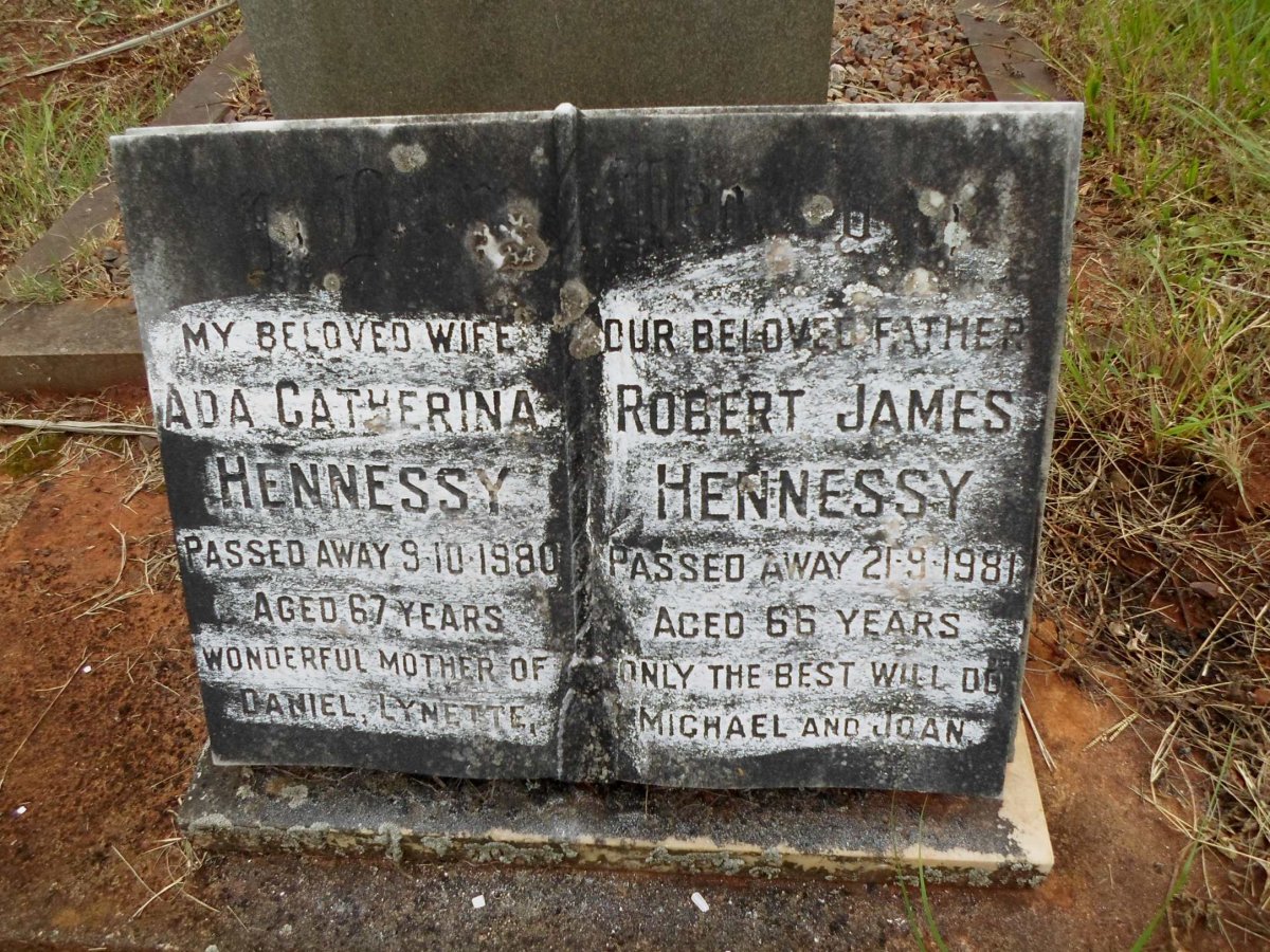 HENNESSY Robert James -1981 &amp; Ada Catherina -1980