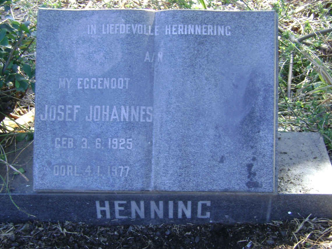 HENNING Josef Johannes 1925-1977