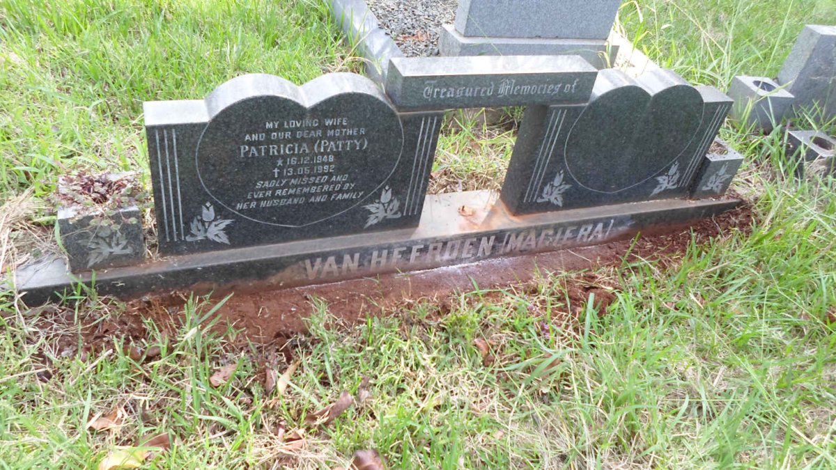 HEERDEN Patricia, van nee MAGIERA 1948-1992