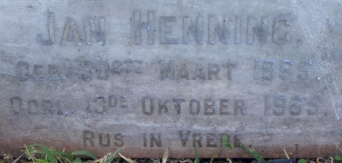 HENNING Jan 1895-1965