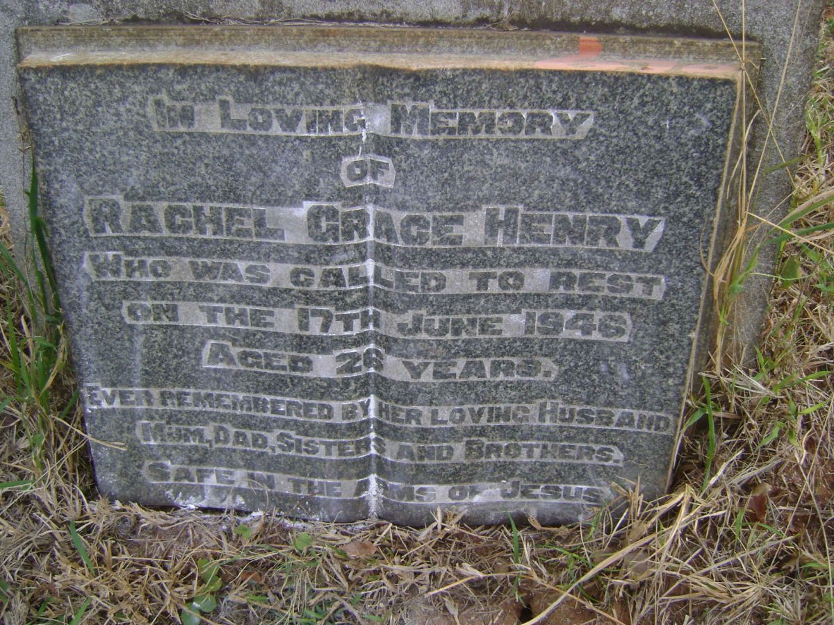 HENRY Rachel Grace -1946