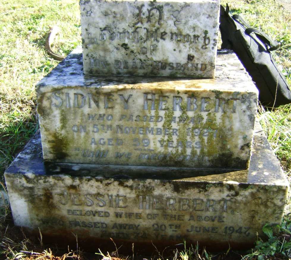 HERBERT Sidney -1927 &amp; Jessie -1947