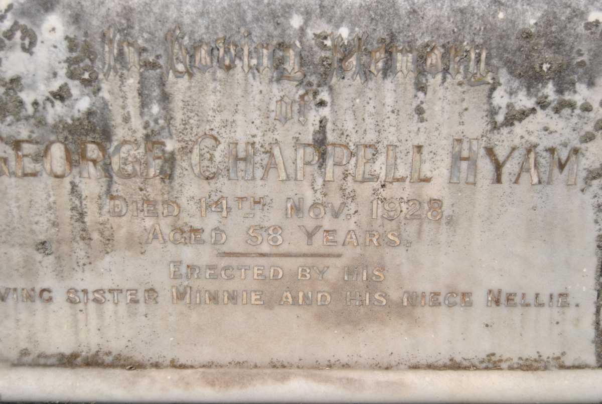 HYAM George Chappell -1928