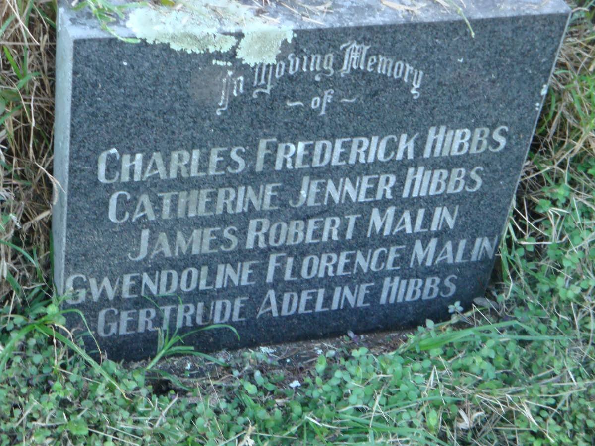 HIBBS Charles Frederick -1929 :: HIBBS Catherine Jenner -1946 :: HIBBS Gertrude Florence -1989