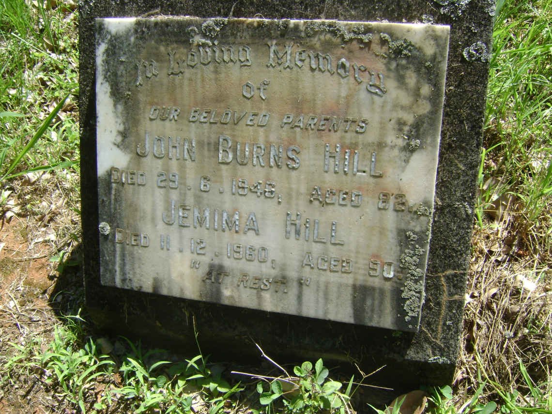 HILL John Burns -1946 &amp; Jemima -1960