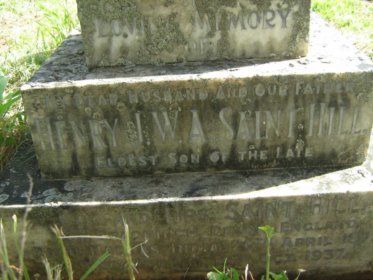 HILL Henry W.A., Saint 1872-1937