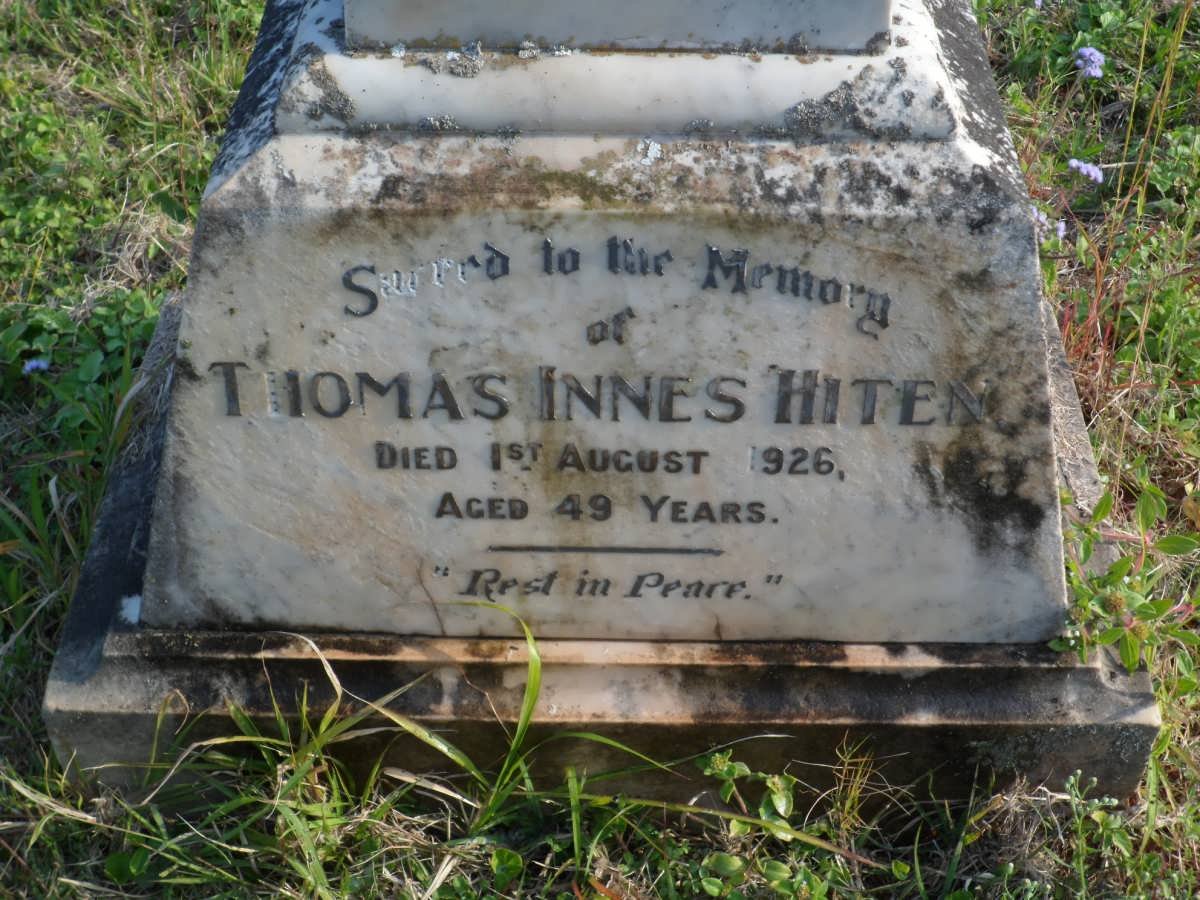 HITEN Thomas Innes -1926